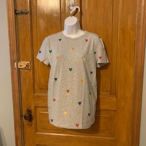 Cute Graphic Tee by the Loft hearts